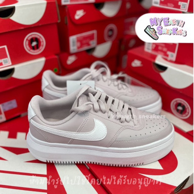 W NIKE COURT VISION ALTA LTR สีชมพูหม่น DM0113 005