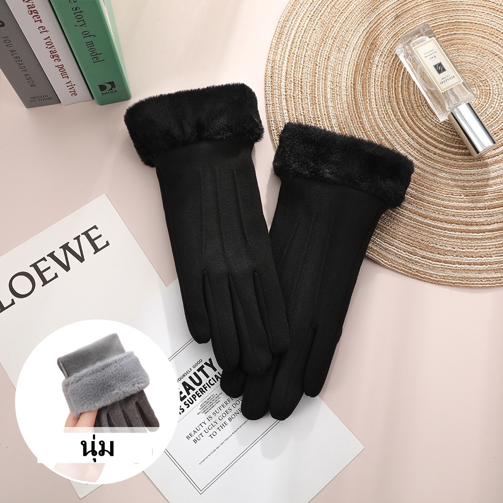 พร้อมส่งไทย  ถุงมือกันหนาวผู้หญิง ทัชสกรีนได้  233 234 280 201 205 229 202 204 276 277 278 361 470  992 360 366 418 279 - รูปที่ 5