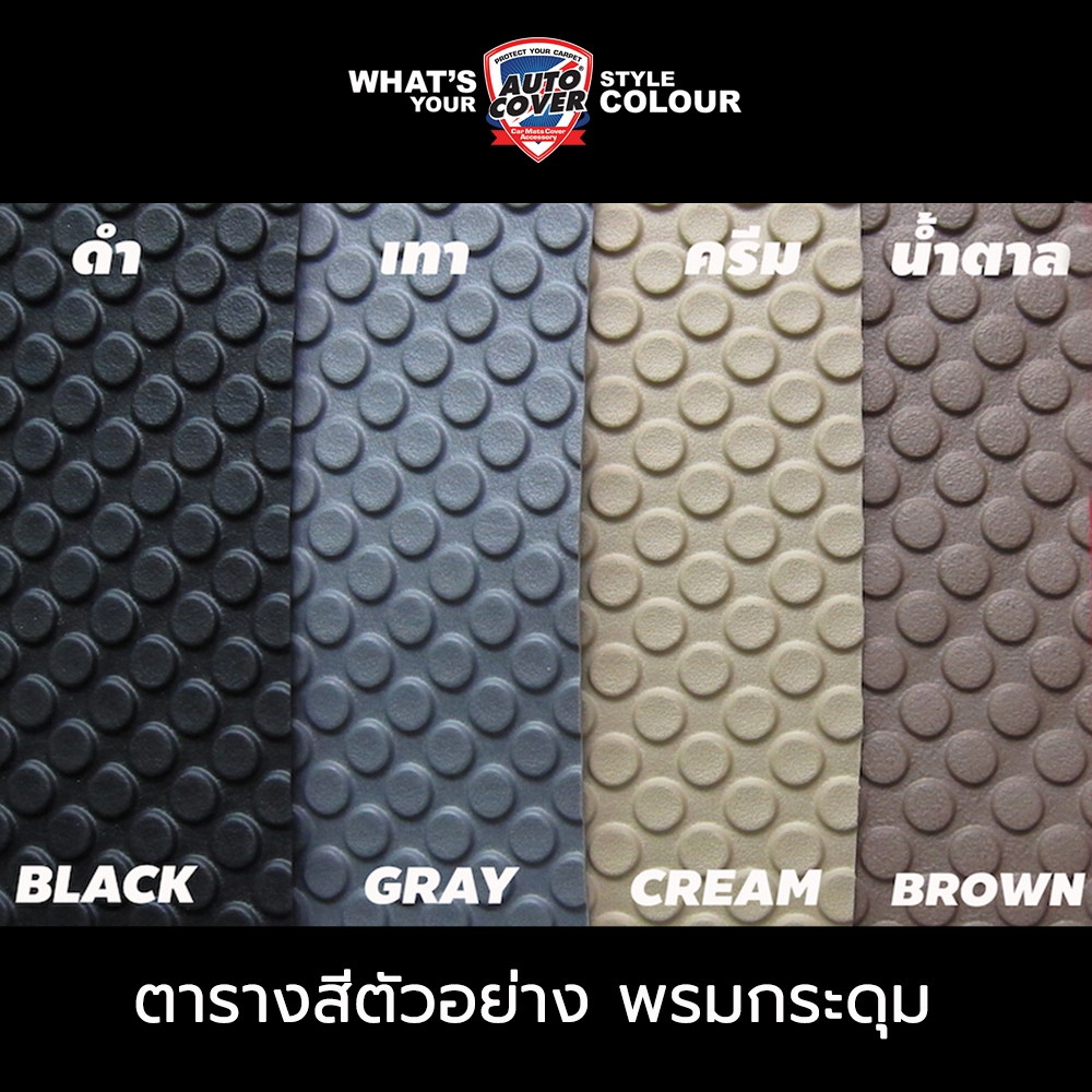 พรมปูพื้นรถยนต์ พรมกระดุม MINI COOPER GEN1 รหัส R50 R52 R53 ปี 2001 - 2008 ชุดพรมพื้นจำนวน 4 ชิ้น - รูปที่ 5