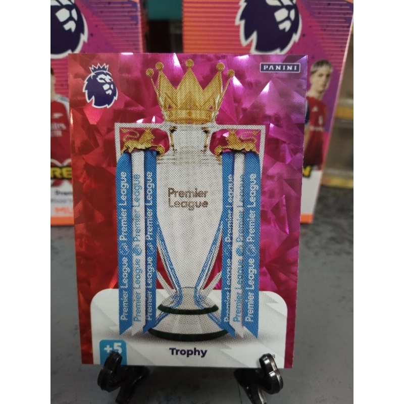 การ์ดฟุตบอล panini premier league 2024/25 Trophy Card