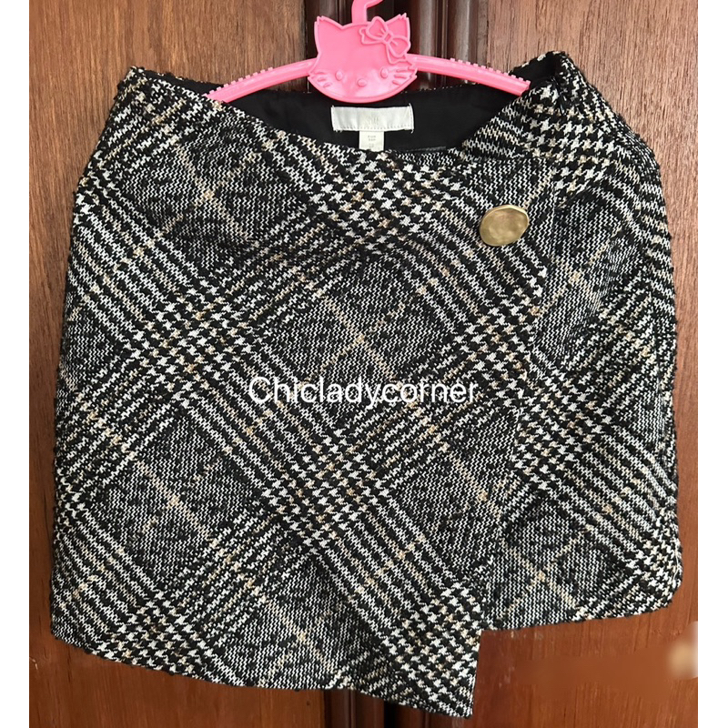 Like new 99%❗️ของแท้ 💯H&M WRAP-FRONT SKIRT (EUR34P)