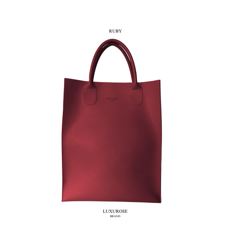 NEW LUXUROSE CITY HANDBAG RUBY กระเป๋าใส่เอกสาร หนังPU ใส่A4 Ipad MACBOOK15นิ้วได้ สะพายไหล่ได้