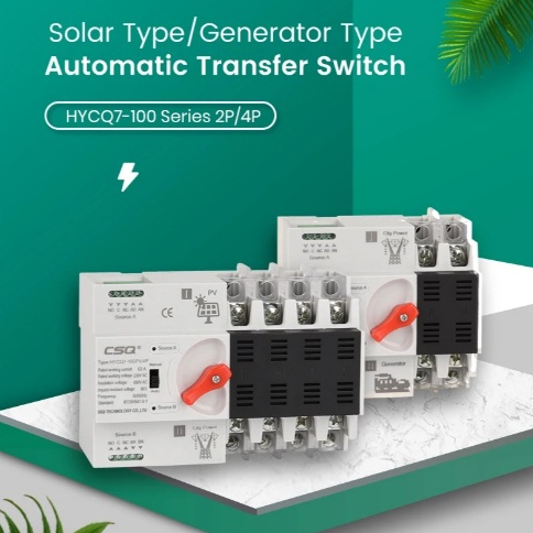 CSQ รางดิน ATS Automatic Transfer Switch รุ่น  HYCQ7-100 Series 2P/4P