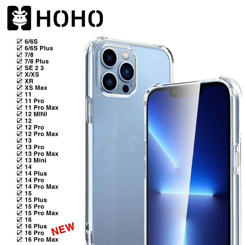 BM เคสใสใช้สำหรับไอโฟน เคสใสแบบบาง ใช้สำหรับ iPhone 17 Air 11 12 13 14 15 Pro Max mini 6 7 8 Plus+ XS XR Max SE TPU Case