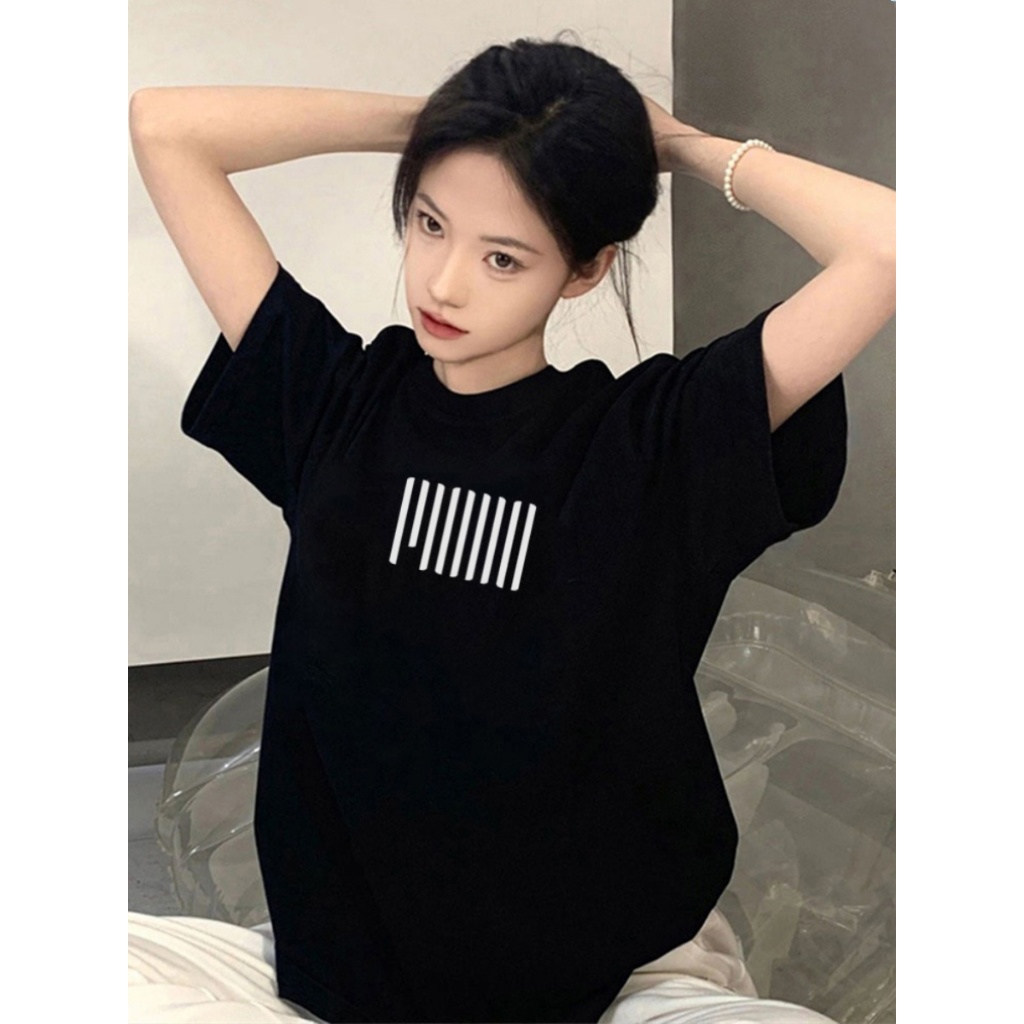 TeeTwoOne เส้นพิมพ์ลาย เสื้อวินเทจ “LILLLLLL”ผ้าคุณภาพสูง COTTON 100% ผ้าฝ้ายใส่สบาย ยับยาก unisex