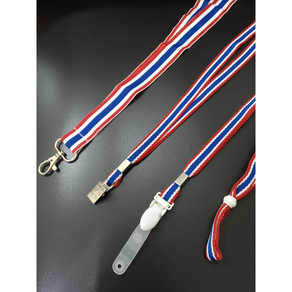 สายคล้องคอ ลายธงชาติ สินค้าพร้อมส่ง