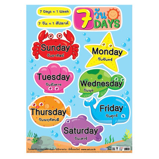 โปสเตอร์ความรู้ 7วัน No.462 ขนาด 50*70 ซม. บรรจุ:1เเผ่น