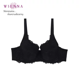 WIENNA Beauty 5 Cup เสื้อชั้นใน CLASSY LACE DB21413 (BigSize) สีดำ สีเนื้อ สีม่วง Rose Lily