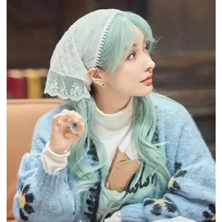 🌸🌸พร้อมส่ง🌸🌸ที่คาดผม ผ้าพันคอ ผ้าโพกหัว ลายดอกไม้เดซี่ โครเชต์ถัก ที่คาดผมผู้หญิงลายน่ารัก หวาน