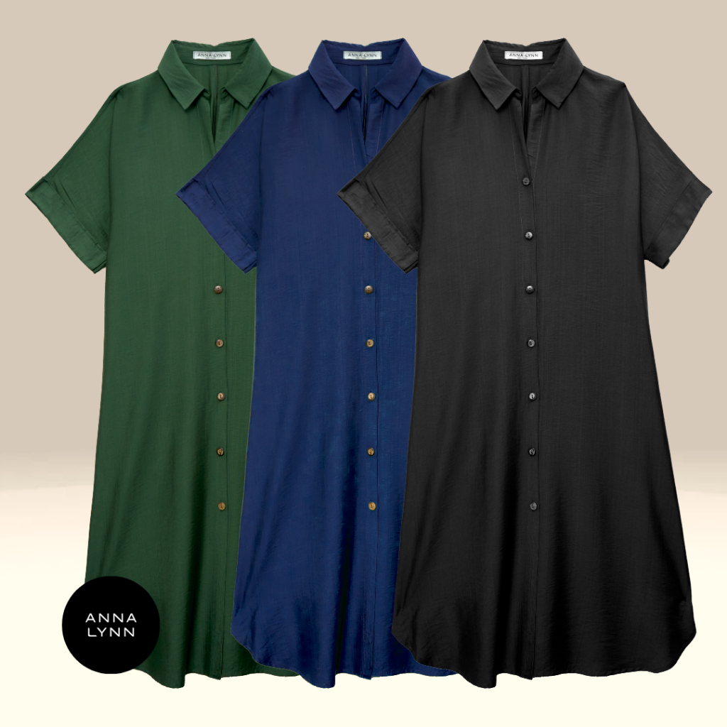Basic Dress Shirt เดรสเชิ้ตยาวทรงA