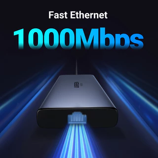 UGREEN อะแดปเตอร์ HUB Type C USB-C to 2HDMI+USB-A 3.2+2USB-C 3.2+USB-A 3.0+SD/TF+RJ45+PD 10in1 รองรับ 4K60Hz รุ่น 45380