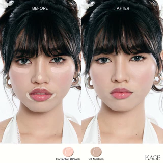 [1แถม1] คอนซีลเลอร์ & คอเรคเตอร์แบบซอง KAGE FLUFFY CLOUD CONCEALER & CORRECTOR 2g | ปกปิดรอยสิว รอยคล้ำใต้ตา เนื้อบางเบา