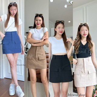 กระโปรงกางเกงผ้าดับเบิ้ลZaraเอวสูงแต่กระเป๋าหน้าทรงเอสวยเก๋ม…