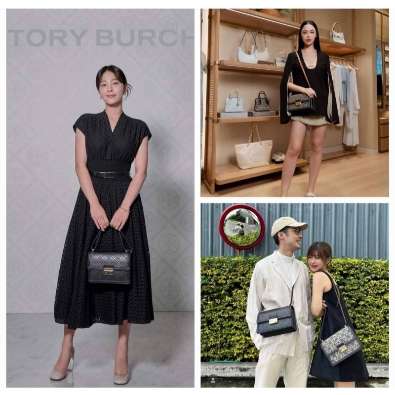 รุ่นใหม่ ดาราใช้เพี๊ยบ รอบราคาดีสุดๆ แท้100% T Monogram Shoulder Bag 158526, 160210