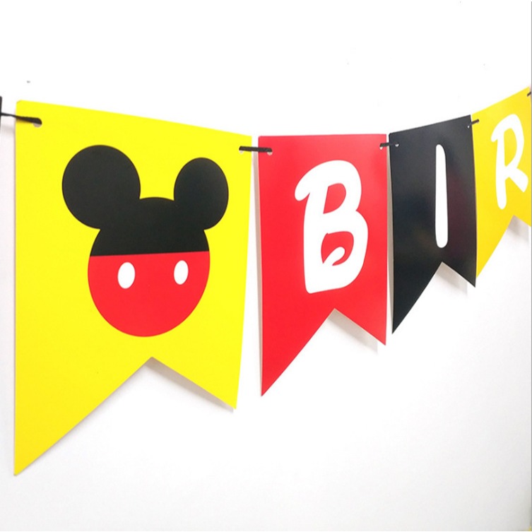 ป้ายธงวันเกิดมิกกี้ & มินนี้ ลูกโป่งวันเกิดมิกกี้ & มินนี้ (จัดเซตสุดคุ้ม) - รูปที่ 6