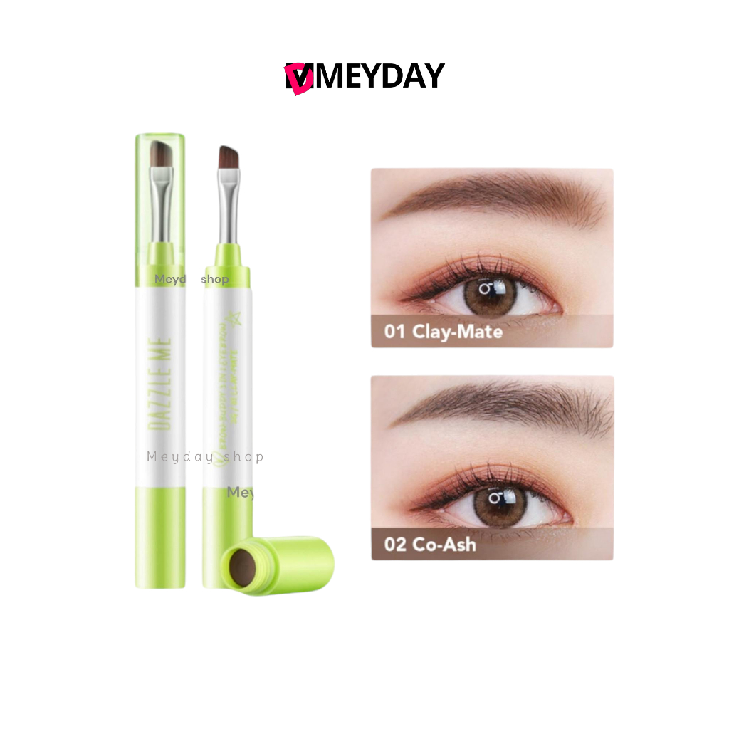 เจลเขียนคิ้ว แดซเซิลมี สูตรกันน้ำและกันเหงื่อ ติดทนนานตลอดวัน DAZZLE ME Brow-Buddy 3 in 1 Eyebrow