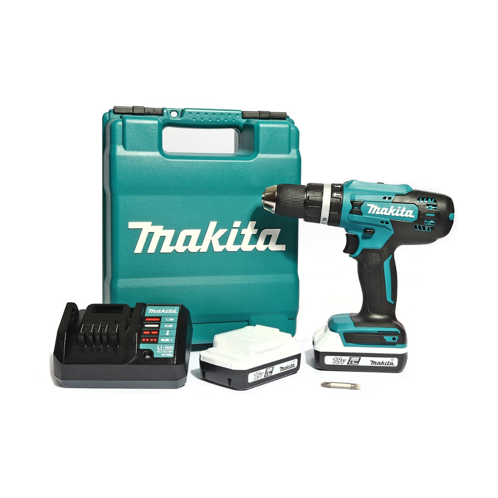 MAKITA สว่านกระแทกไร้สาย G-TYPE 18 โวลต์ ขนาด 13 มม. (1/2 นิ้ว) รุ่น HP488D002 แรงบิดหมุน 38นิวตันเม