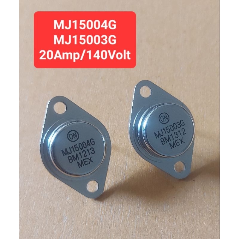 MJ15004G/MJ15003G 20Amp/140Volt(ของแท้)(ราคาคู่ละ)