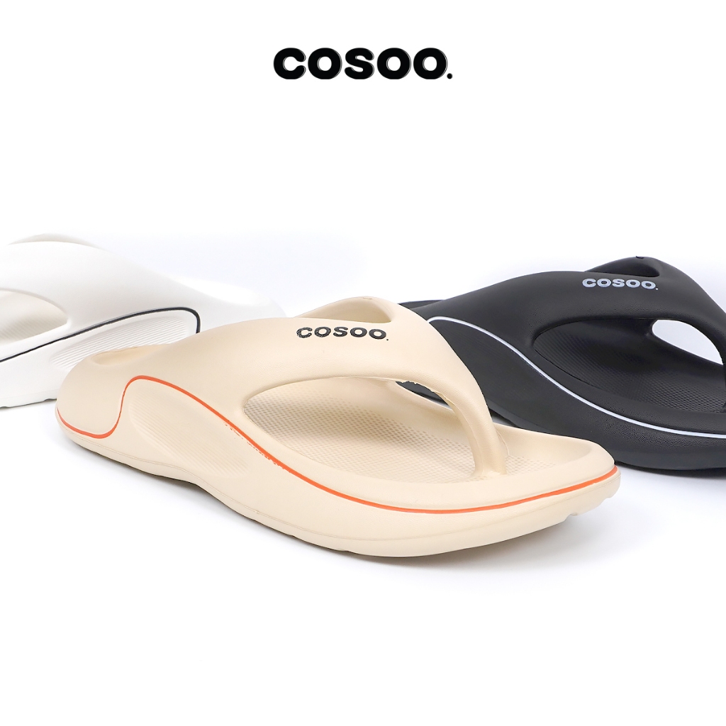 COSOO รองเท้า รองเท้าแตะ รองเท้าแตะแบบหนีบ รองเท้าแฟชั่น นุ่มสบายเท้า พื้นหนา กันลื่น รุ่น CS-K01