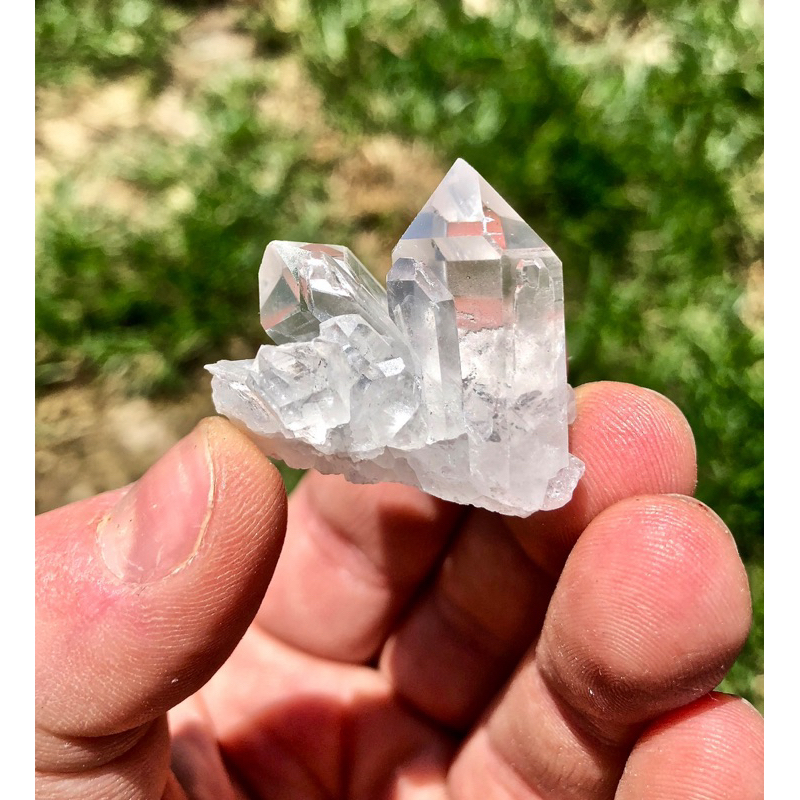 1 PC Raw Clear Quartz Cluster (0"-1.5") Extra Quality - Rough Clear Quartz Crystal Cluster -  Cluster - Great Quality!