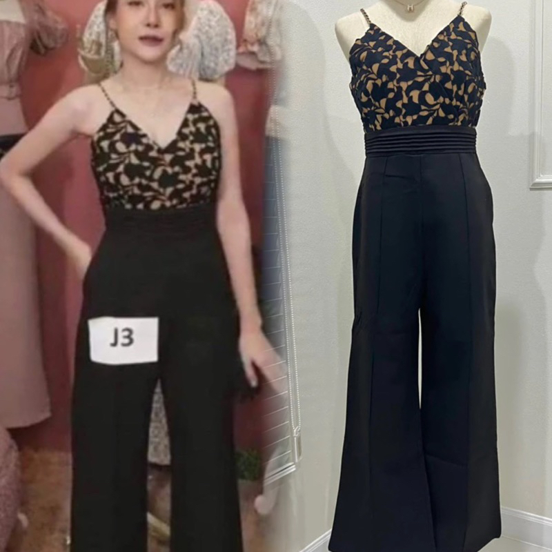 Vallay Girl จั้มสูทขายาวสายเดี่ยวสไตล์ชาเนล สวย หรู