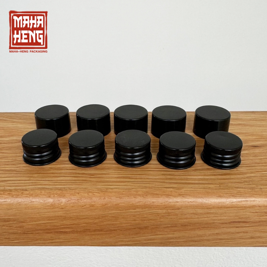 ฝาปิดขวด คอ 24mm และ 28mm อลูมิเนียมและพลาสติก แพ็คละ 5 ชิ้น มหาเฮงบรรจุภัณฑ์