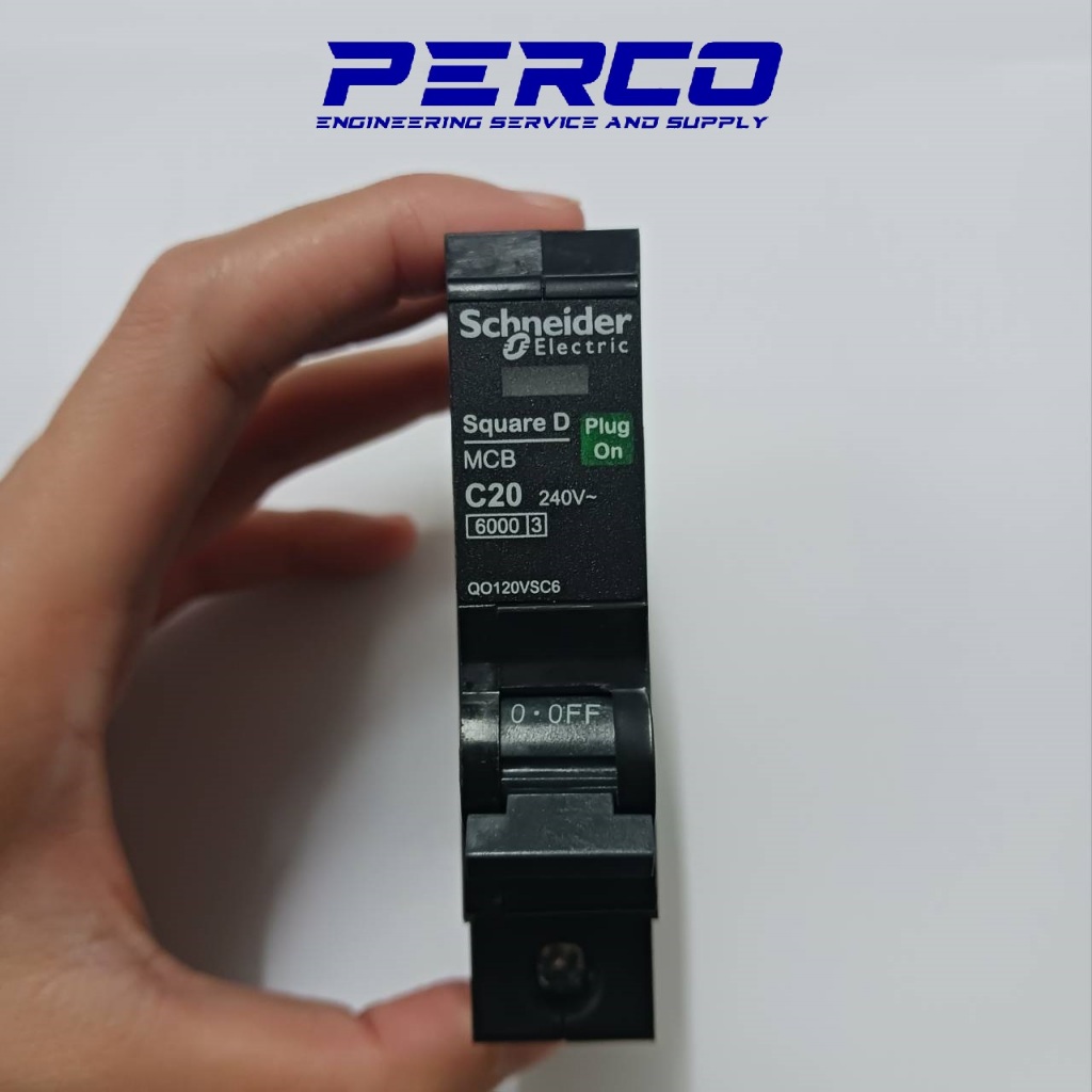 Schneider Electric รหัส QO120VSC6T เซอร์กิตเบรกเกอร์ลูกย่อย QOVS 1Pole 20A 6kA