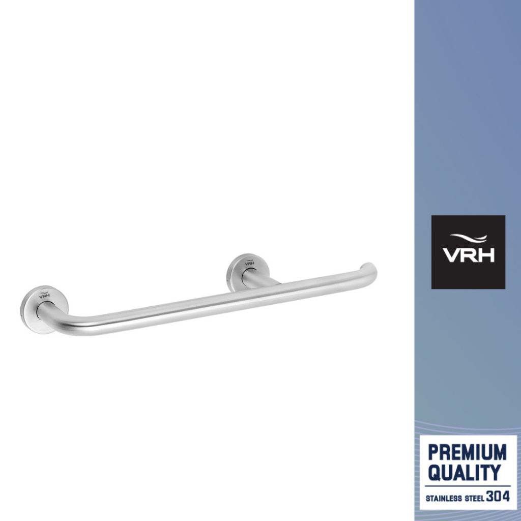 VRH ราวกันลื่นพร้อมที่ใส่กระดาษชำระ รุ่น KLEEN ราวพยุง Grab bar FBVHK-L108ES