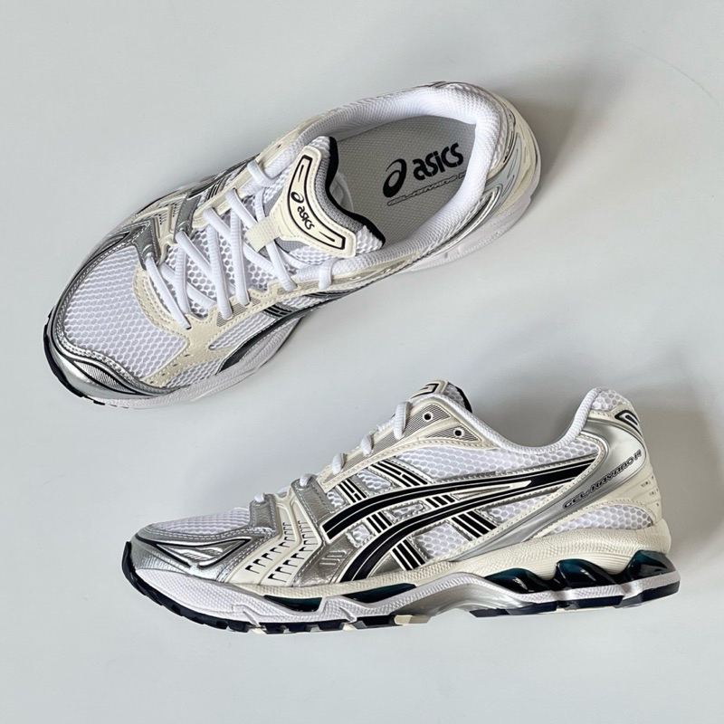 [พรี15-25วัน] (W) Asics Gel Kayano 14 สี White/Midnight แท้ 100% [1202A056-109] ทักแชท เช็คของก่อนสั่ง