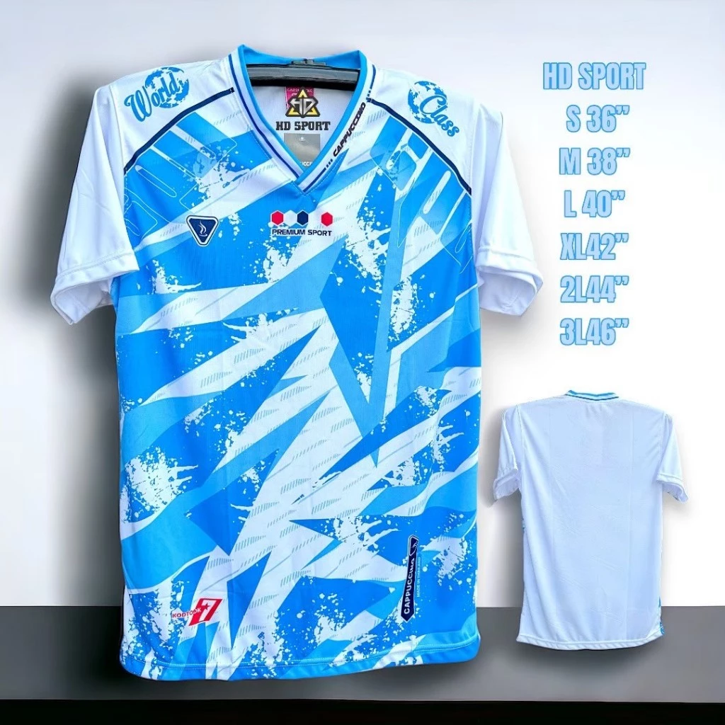 เสื้อกีฬา CPU ถูก 7 ผ้าไมโครเตอร์เกรดพรีเมี่ยม เสื้อบอล วิ่งออกกำลังกาย สีสันสดใส สวยงาม แห้งเร็ว ระบายอากาศได้