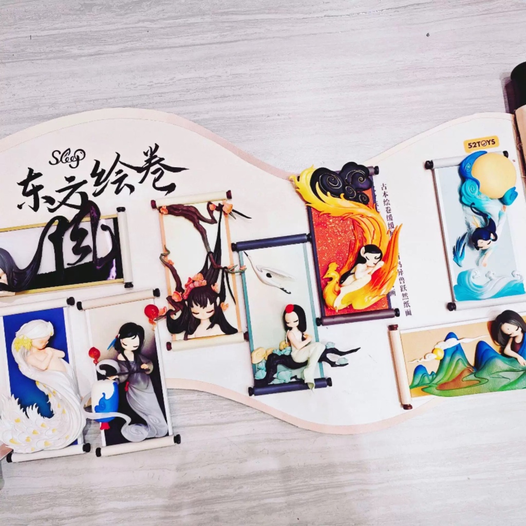 [แบบแยก] 52TOYS Sleep Elves Chinese Scrolls Flower series ลิขสิทธิ์แท้ Elf ของสะสม