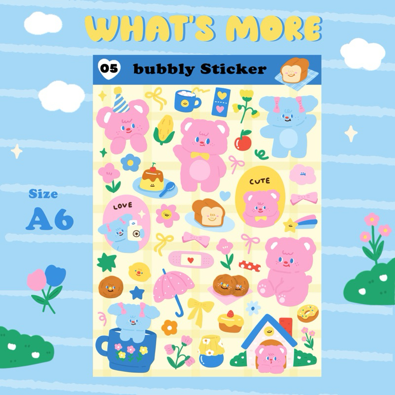 พร้อมส่ง  ✨ | สติกเกอร์ไดคัท A05 - ขนาด A6