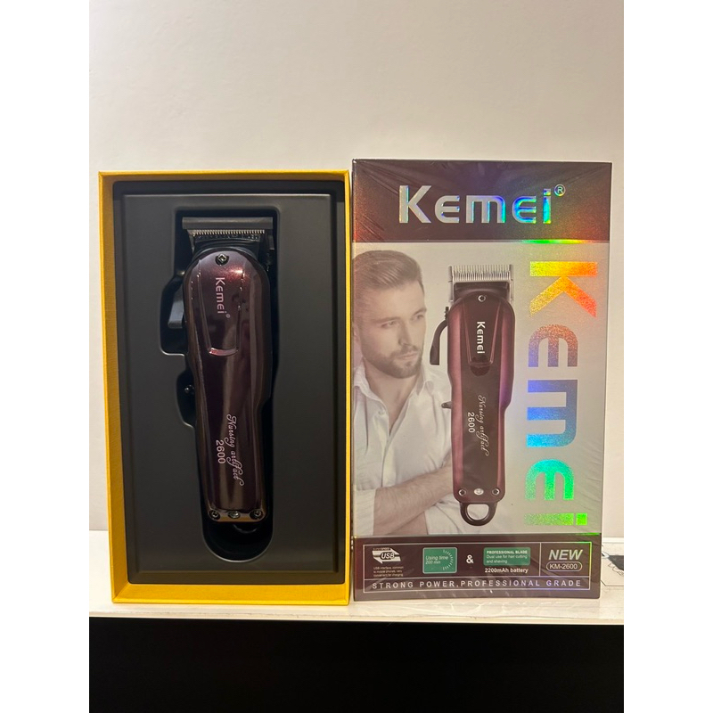 KEMEI KM2600 ปัตตาเลียน ( มีแบบลับคม ) แบตเตอร์เลี่ยนไร้สาย แบตตาเลียน ตัดผม กรรจอน ตกแต่งเส้นผมแบบมืออาชีพ รุ่น KM-2600