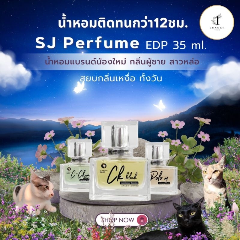 น้ำหอมกลิ่นเทียบ SJ perfume edp น้ำหอมผู้ชาย  กลบกลิ่นเหงื่อ  ทน12-24 ชม.35 ml.