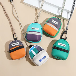 (เก็บโค้ดลด30%) พร้อมส่ง😊กระเป๋าใส่เหรียญ/กระเป๋าใส่พวงกุญแจ รูปหน้ายิ้ม และลายตารางสุดชิค💕