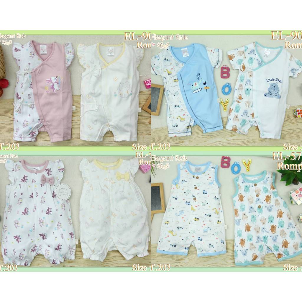 Elegant Kids ชุดรอมเปอร์ แขนกุด เด็กแรกเกิด Size : New born (NB)