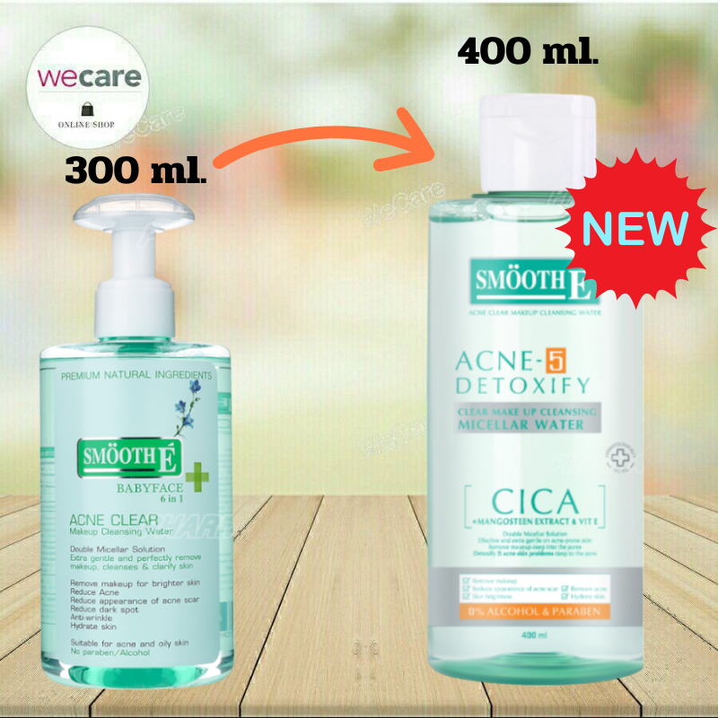 SMOOTH E ACNE-5 DETOXIFY MICELLAR WATER 400ML