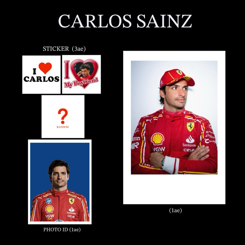 พร้อมส่ง! Formula1 (F1 F2) Sticker, Photo id Set