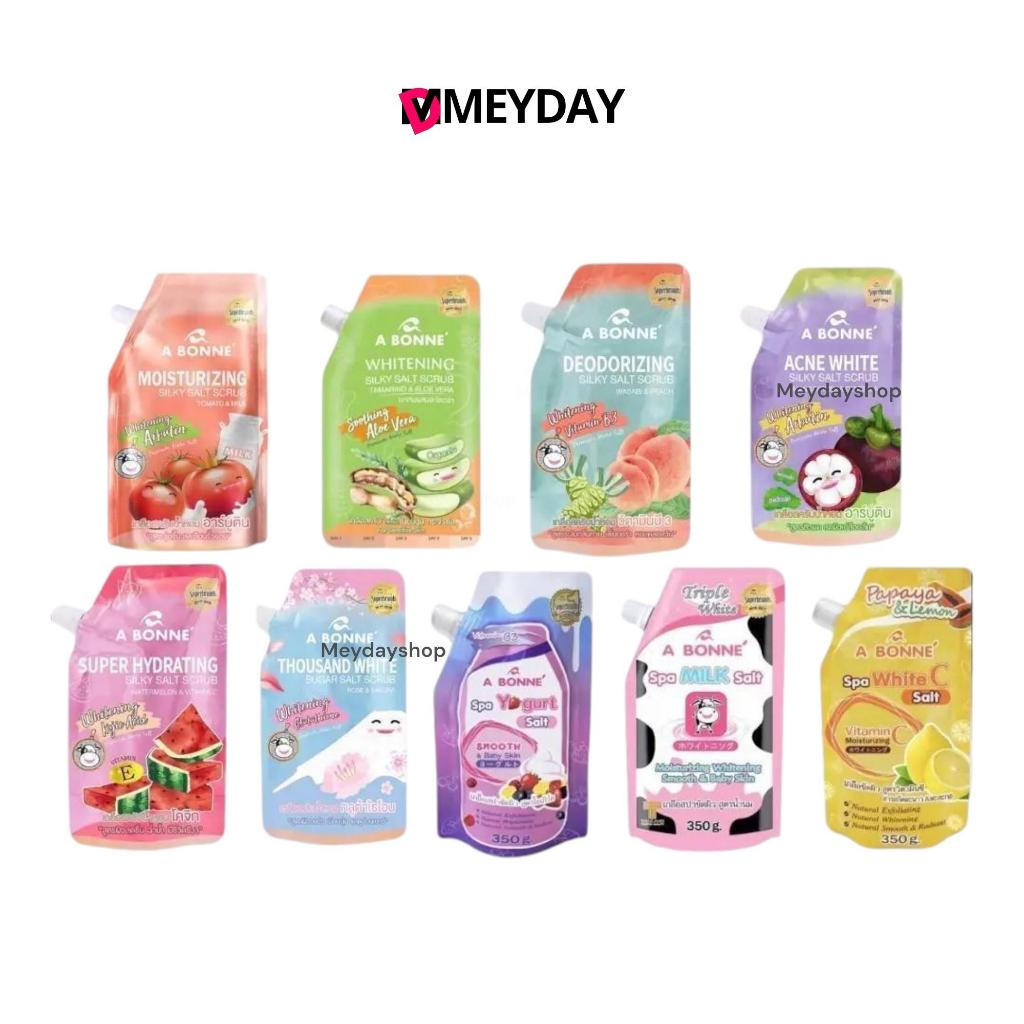 เอ บอนเน่ เกลือสปา A Bonne สูตรน้ำนม สครับผิวกาย เกลือนมผสม  มี 9 สูตร ขนาด 350 g.
