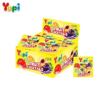 [แพ็ค 12 ชิ้น] Yupi Fruit Cocktails ยูปี้ ฟรุตคอกเทล 14ก.