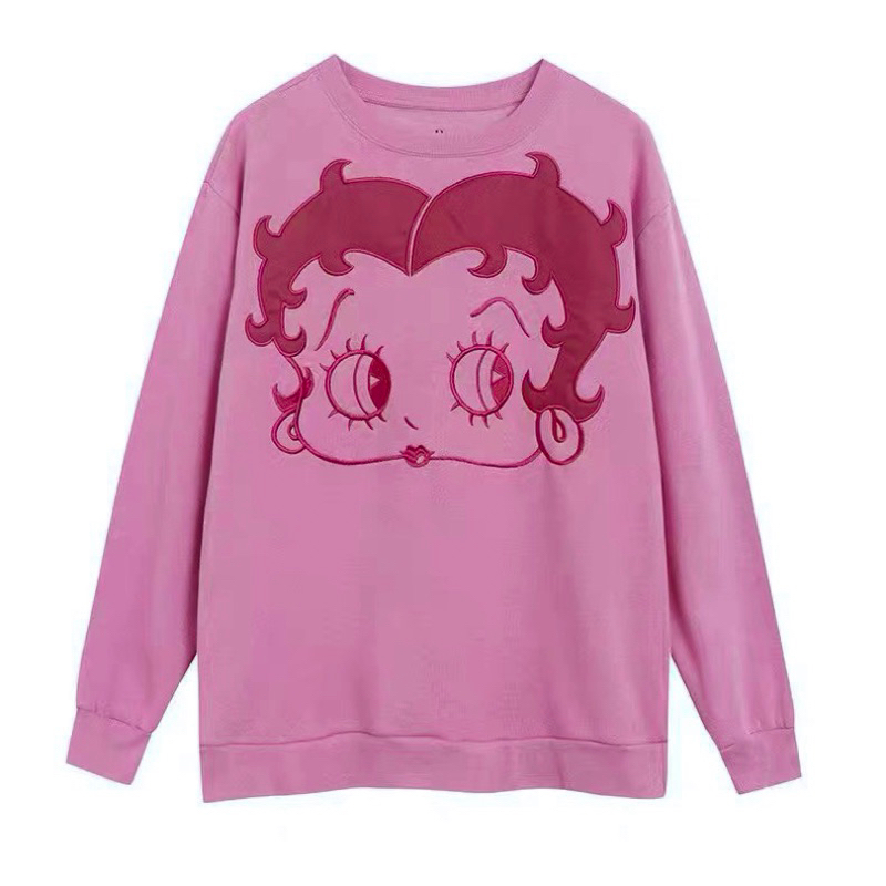 BETTY BOOP SWEATSHIRT สเวตเตอร์ Betty Boop （TS392)