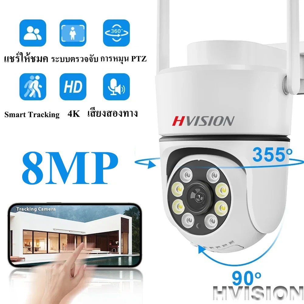 【ลดวันนี้ วันสุดท้าย】กล้องวงจรปิดใส่ซิม 4G กล้องวงจรปิดไร้สาย กล้องใส่ซิม 4G เสียงไซเรน กลางคืนภาพสี