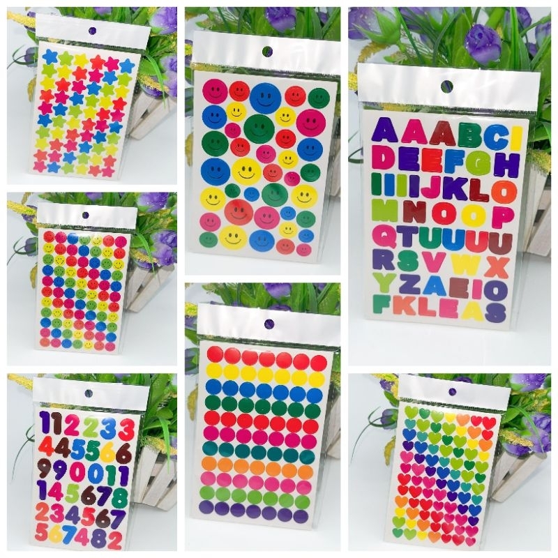L100 สติกเกอร์รวมมิตร มีหลายแบบให้เลือก บรรจุ 10 แผ่นต่อถุง พร้อมส่งในไทย