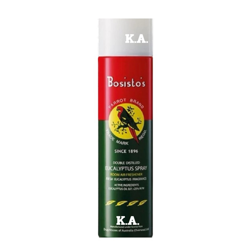 Bosisto's Parrot Eucalyptus Spray น้ำมันยูคาลิปตัส นกแก้ว ชนิดสเปรย์ 300 มล. (1680)