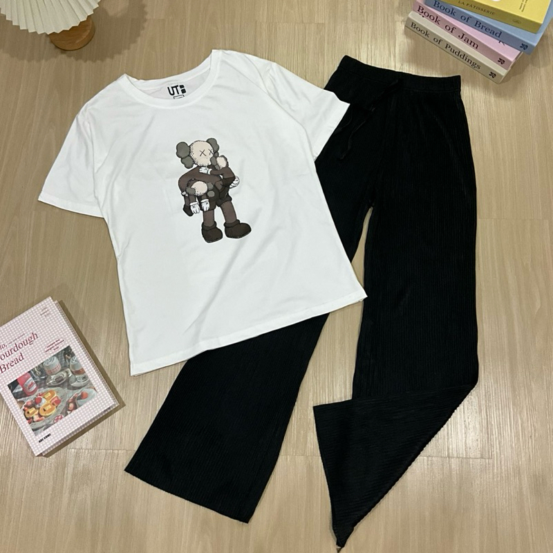 พร้อมส่ง(จากไทย) ชุดเซต 2 ชิ้น เสื้อ+กางเกง ได้ทั้งชุด