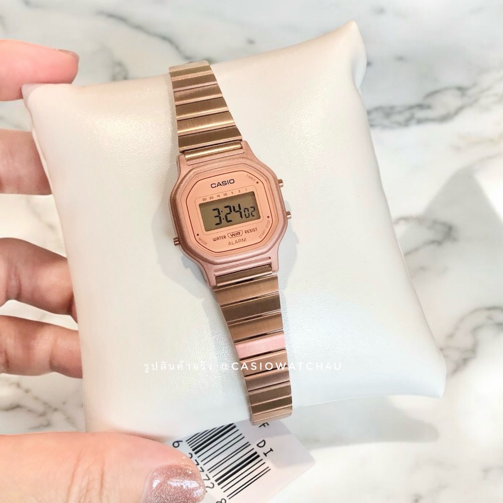 CASIO นาฬิกาข้อมือผู้หญิง ดิจิตอลวินเทจ ของแท้ รุ่น LA-11WR-5A ประกันศูนย์เซ็นทรัล cmg