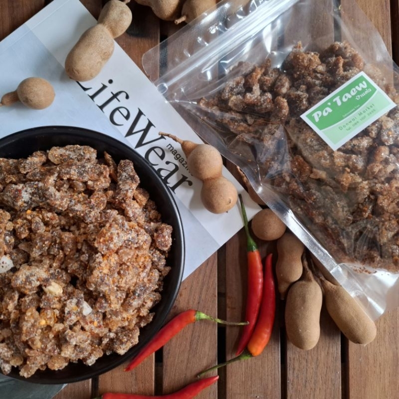 มะขามจี๊ดจ๊าดแซ่บ🌶️🌶️🌶️(รสเผ็ดมาก)ร้านป้าแต๋ว ขนาด 400 กรัม เผ็ดจี๊ดเปรี้ยวเค็มโดนใจ มีแต่เนื้อเน้นๆ