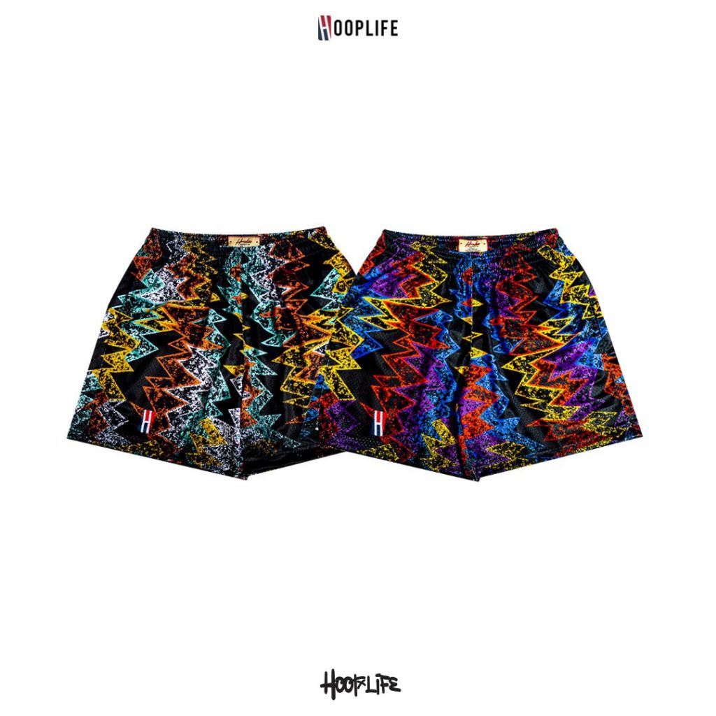 กางเกงขาสั้น กางเกงแฟชั่นเนวสตรีท HoopLife " Barcelona " Mesh Shorts