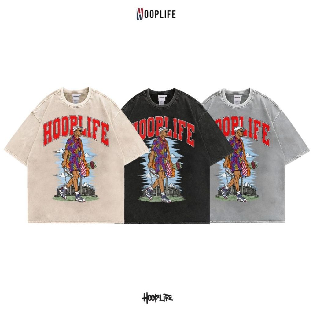 เสื้อยืดแฟชั่น เสื้อยืดแนวสตรีท  HoopLife ” Barcelona ” Oversized Tee