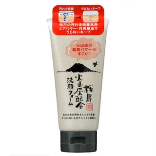 🚚พร้อมส่ง 🇯🇵นำเช้าจากญี่ปุ่น100% โฟมล้างหน้าถ่านหินภูเขาไฟ Yuze Volcanic ASH Blended Facial Cleansing Foam 130g.